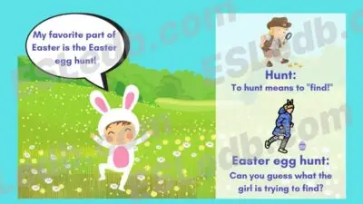 "Easter Egg Hunt" ESL Lesson (28 pages, edb+pdf) - Image 4