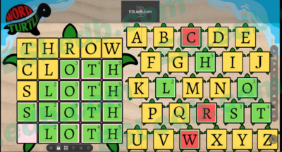 ESLEDB Games: Word Turtle ("SLOTH") - Image 4