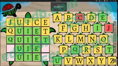 ESLEDB Games: Word Turtle ("QUIET") - Image 4