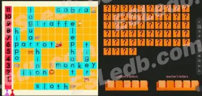 ESLEDB Games: Words With Students ("JUNGLE ANIMALS") - Image 3