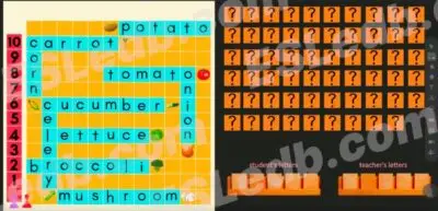 ESLEDB Games: Words With Students ("VEGETABLES") - Image 2